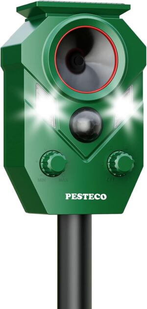 61OQpoqsEmL._AC_SX679_ Solar Animal Repellent Outdoor, Ultrasonic Cat Repellent Outdoor, IP65 Waterproof Deer Repellent Deterrent Squirrel Racoon Skunk Rabbit, Dog Repellent for Yard Garden Lawn with PIR Sensor