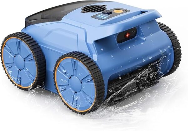 61ii21af9vL._AC_SX679_ Cordless Robotic Pool Cleaner, 180 Mins Runtime Self-Parking Pool Vacuum for Above Ground Pools, Wall Climbing Automatic Pool Robot - NOT Suitable for Pools with Sharp Steps/Raised Drains