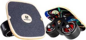 Drift Roller Road Drift Skates Plate Skateboard-Split Design with 7-Ply Maple Freeskates, Anti-Slip Grip Tape & Premium PU Wheels High-End Bearings for Road Surfing & Drifting