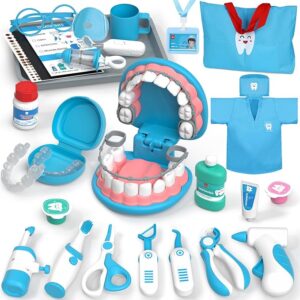71Pjz6HNVeL._AC_SX679_ Doctor Kit for Toddlers 3-5, Kids Dentist Play Set, Toys for 4+ Year Old Girls Boys, Pretend Play for Toddlers 2-4, Kids Doctor Playset, Medical Kits for Boys 3+