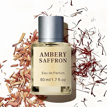 8124CbYwBaL._SY450_ Ambery Saffron Eau de Parfum for Women and Men, Long Lasting Luxury Unisex Perfume Spray, Sophisticated Warm & Woody Fragrance, Vegan & Cruelty-Free, 1.7 Fl Oz (50ml)