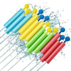 81c4JYqFFjL._AC_SX679_ Water Guns 12 Pack, Super Water Blaster Soaker Foam Squirt Guns Bulk Beach Pool Outdoor Toys Summer Party Family Games for Kids Adults